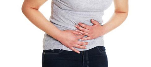 Douleurs abdominales dues aux parasites